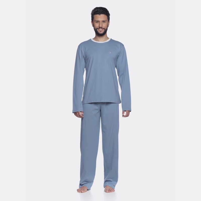 Pijama manga longa e calça          