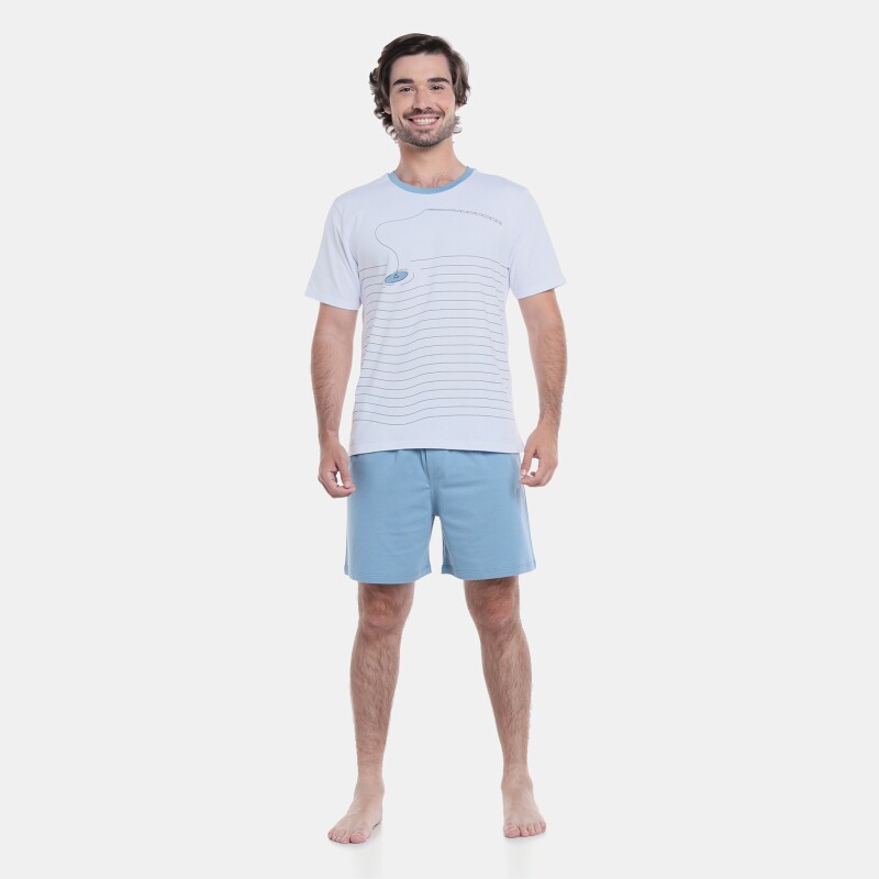 Pijama manga curta e short    