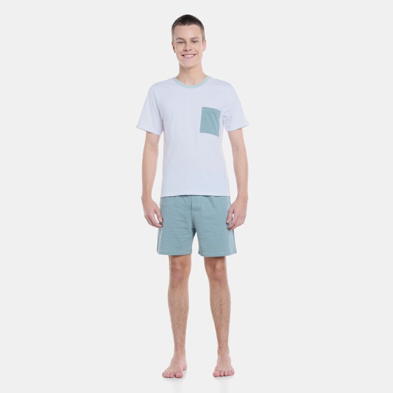 Pijama manga curta e short