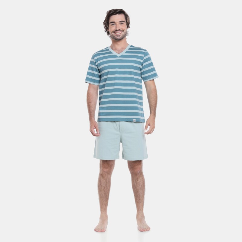 Pijama manga curta e short       