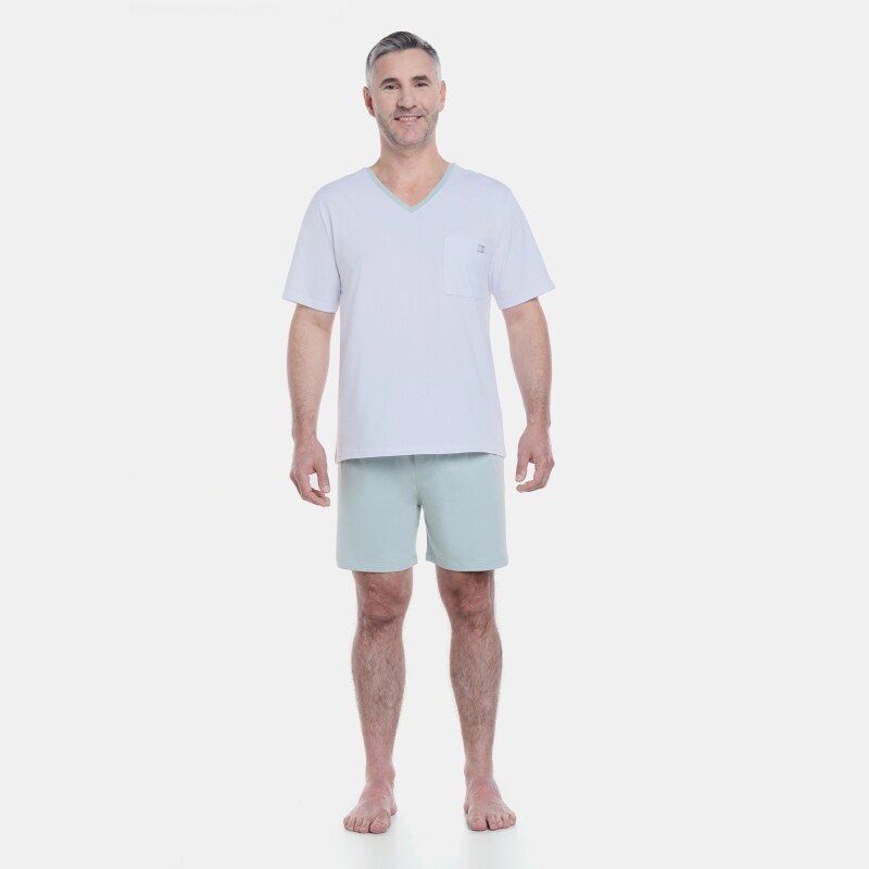 Pijama clássico manga curta e short      