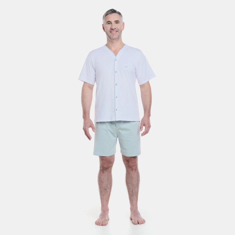 Pijama Masculino Adulto Manga Curta e Short
