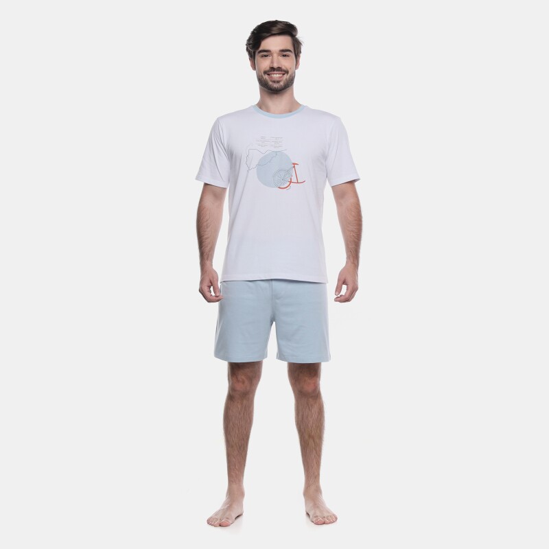 Pijama Manga Curta e Short