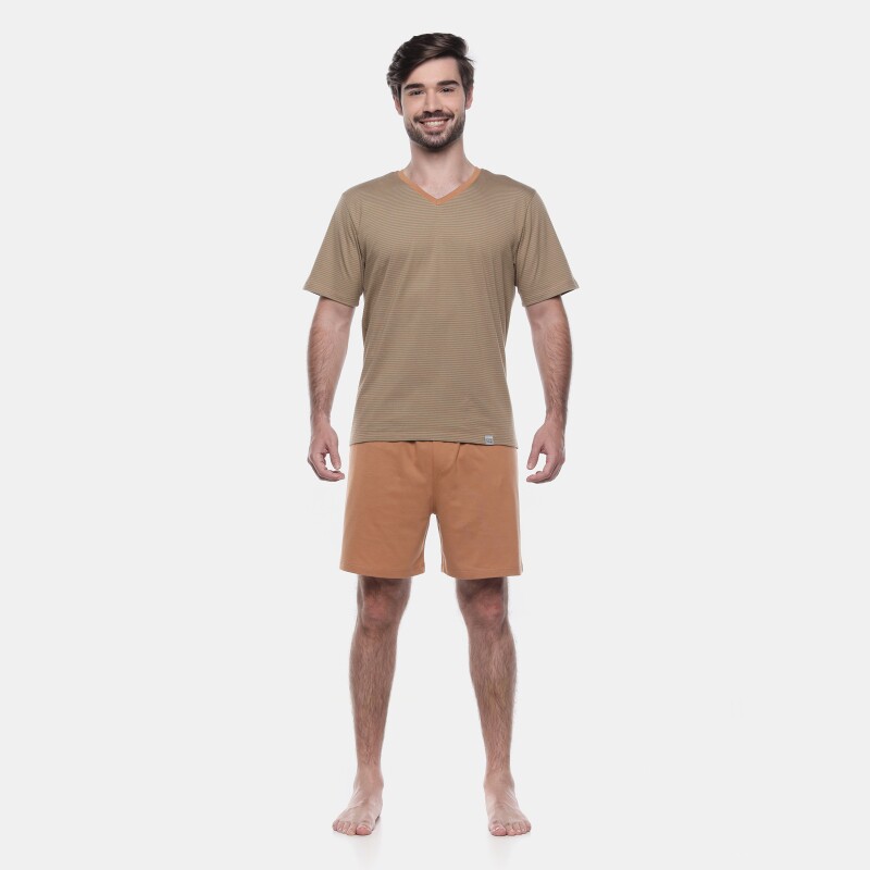 Pijama Manga Curta e Short