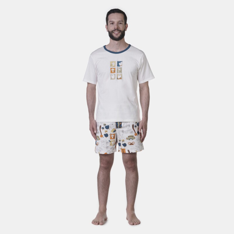 Pijama manga curta e short