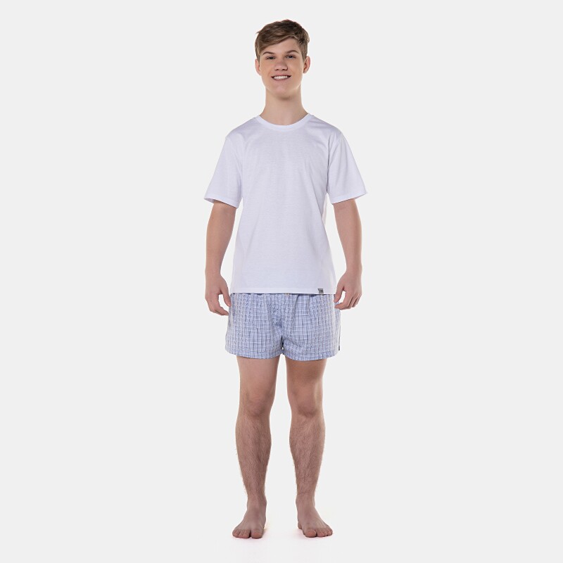 Pijama manga curta e short               