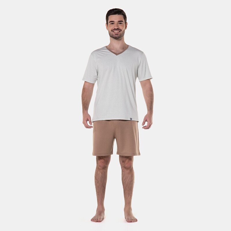 Pijama manga curta e short