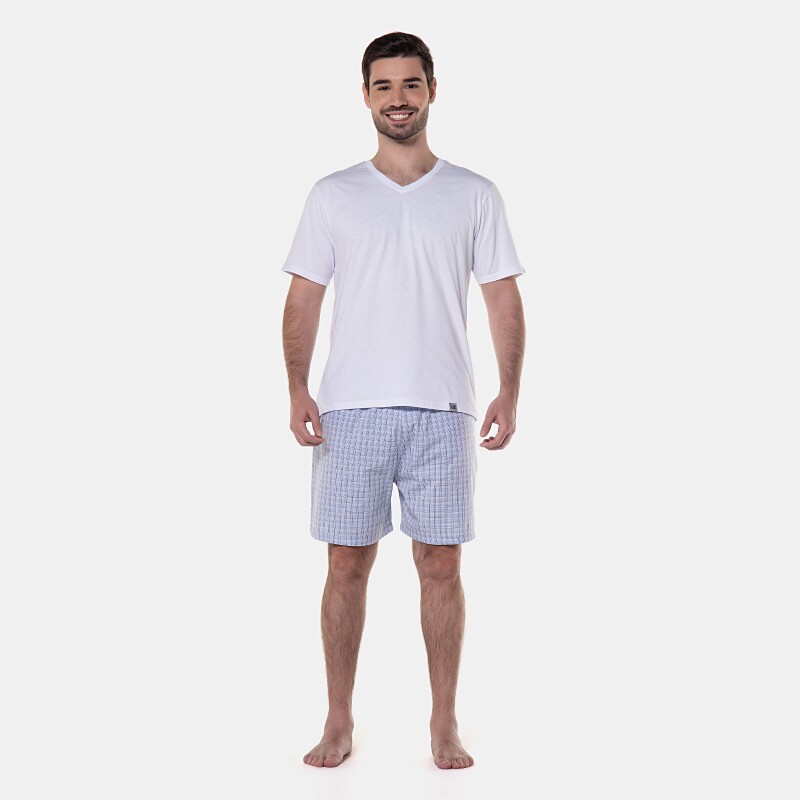 Pijama manga curta e short        