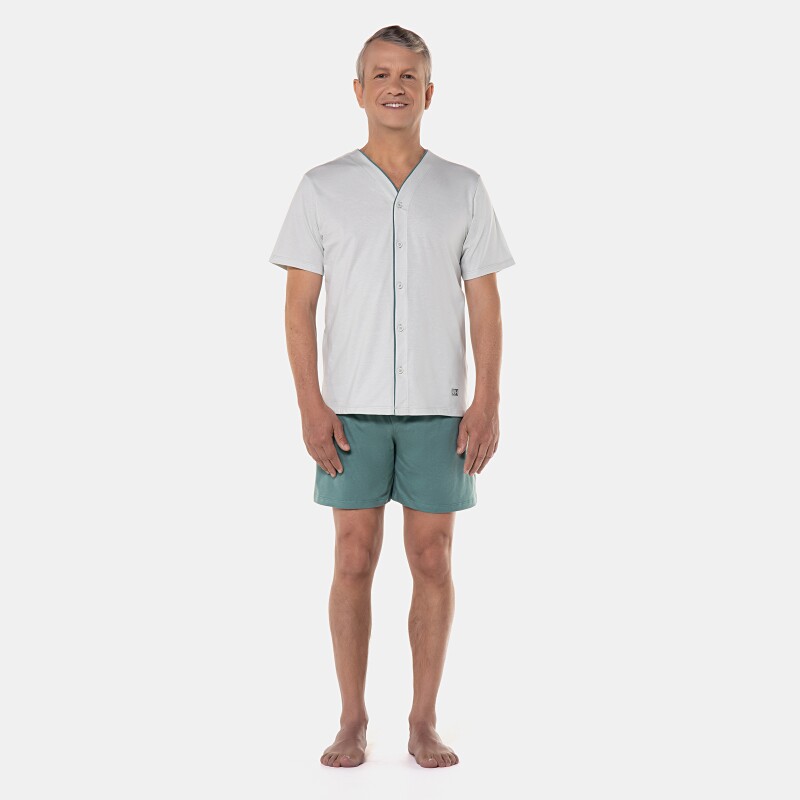 Homewear clássico manga curta e short     