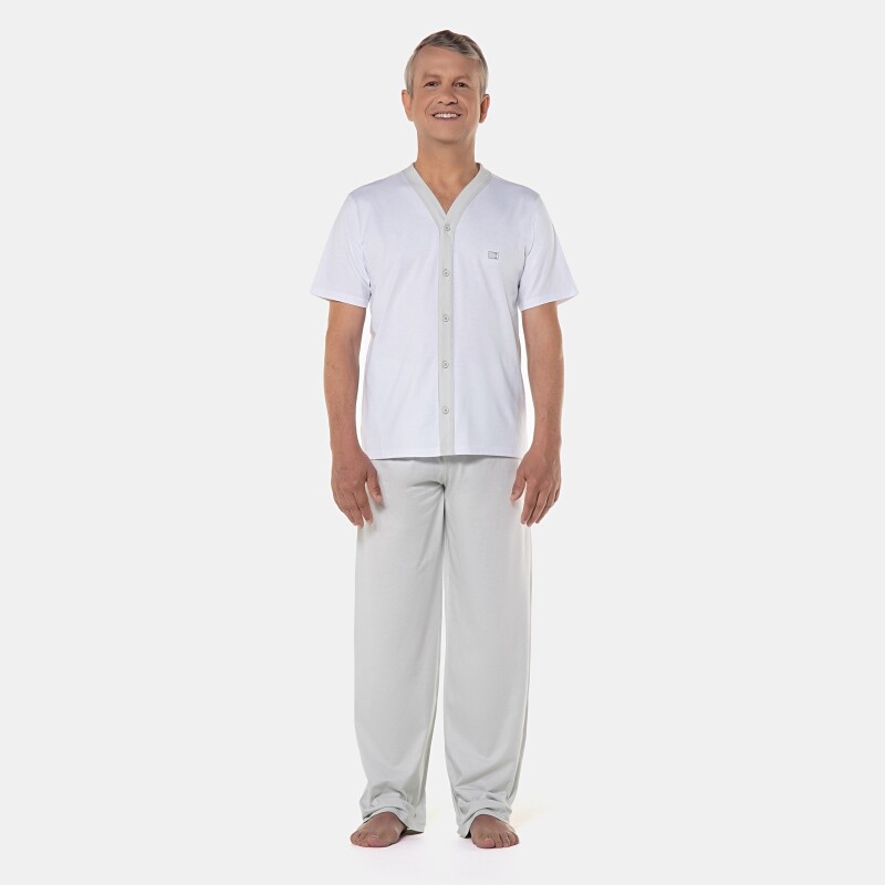 Homewear clássico manga curta e calça