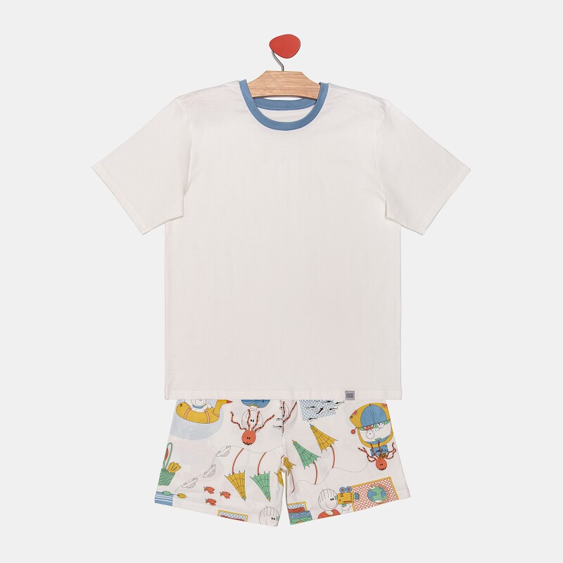 Pijama Manga Curta e Short