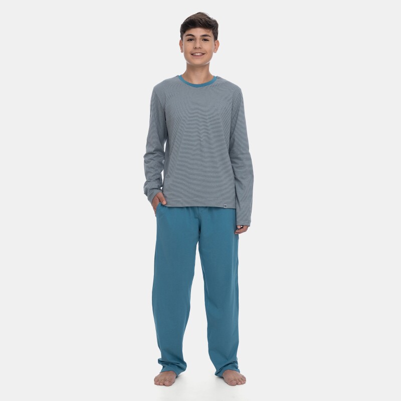 Pijama Manga Longa e Calça