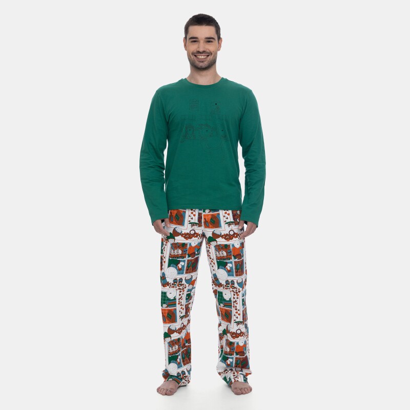 Pijama Manga Longa e Calça
