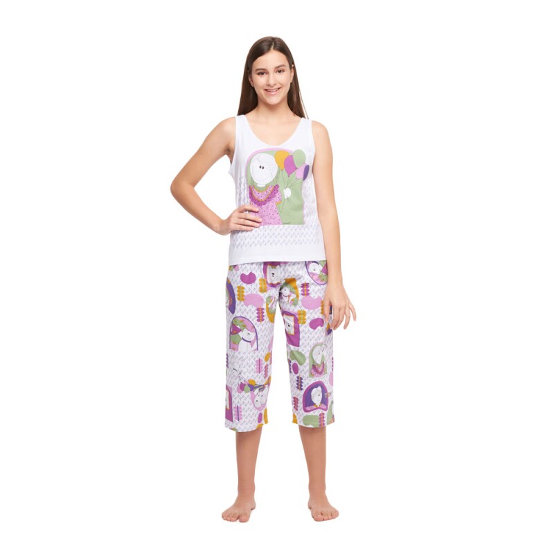 Conjunto Feminino Adulto Regata e Corsário