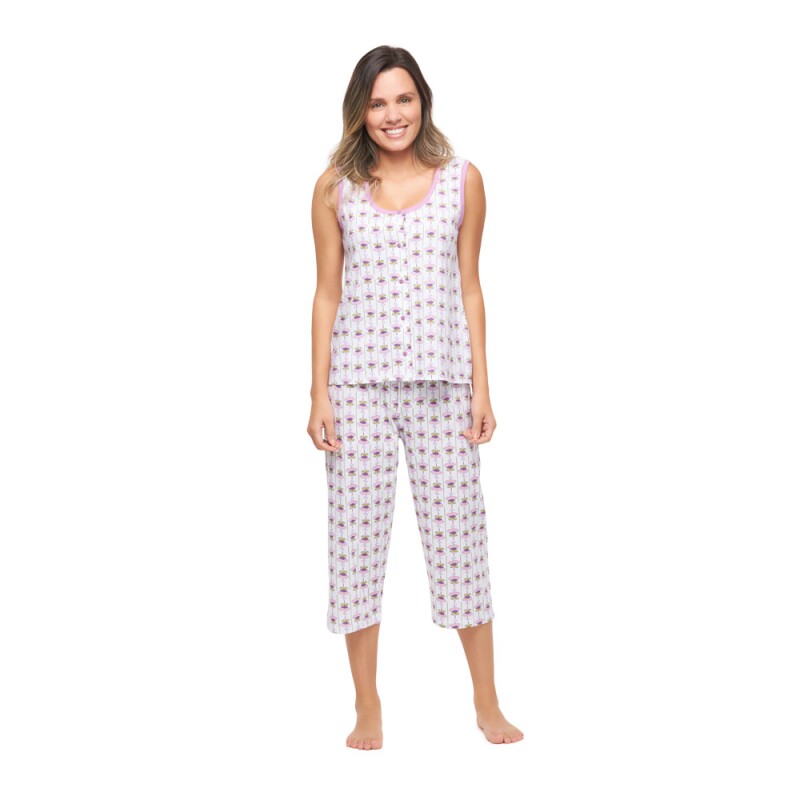 Conjunto Feminino Adulto Regata e Corsário