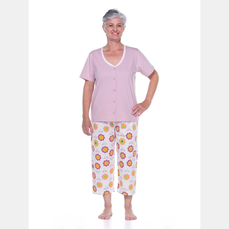 HOMEWEAR CLÁSSICO MANGA CURTA E CORSÁRIO