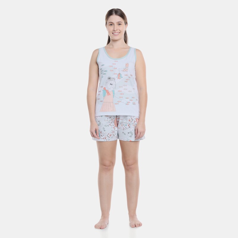 Pijama regata e short   