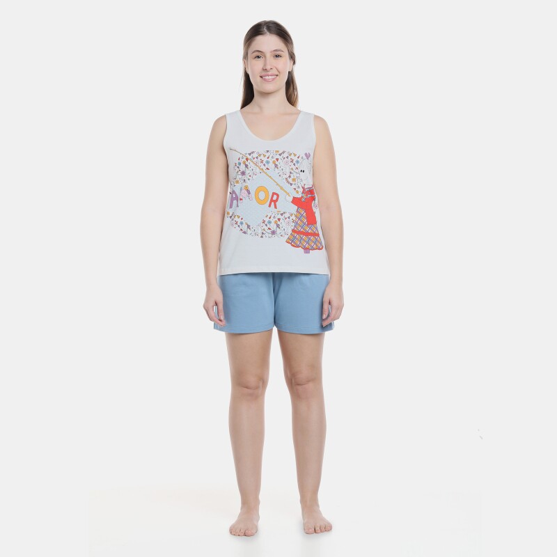 Pijama regata e short     