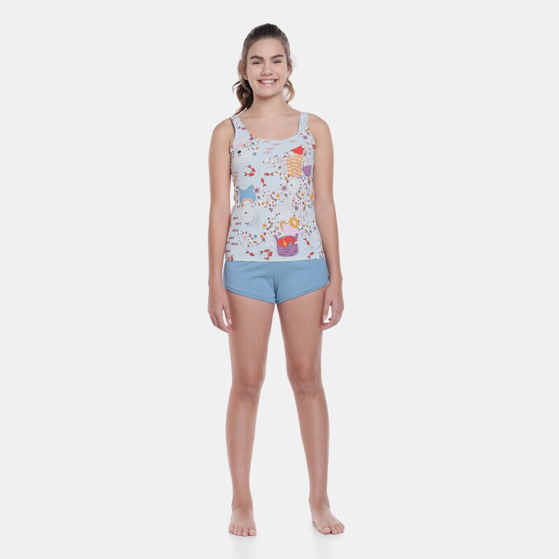 Pijama regata e short   