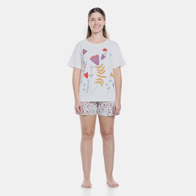 Pijama manga curta e short