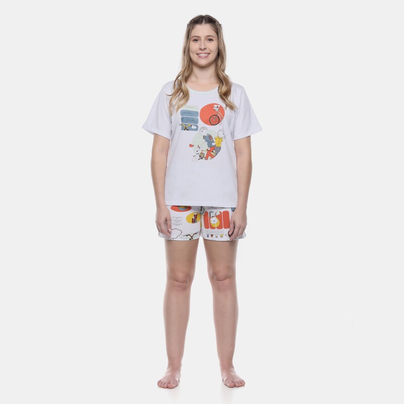 Pijama Manga Curta e Short