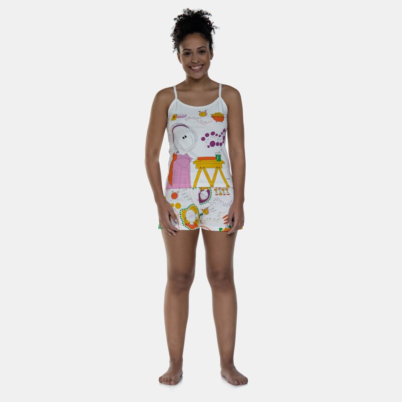 Pijama Alça e Short