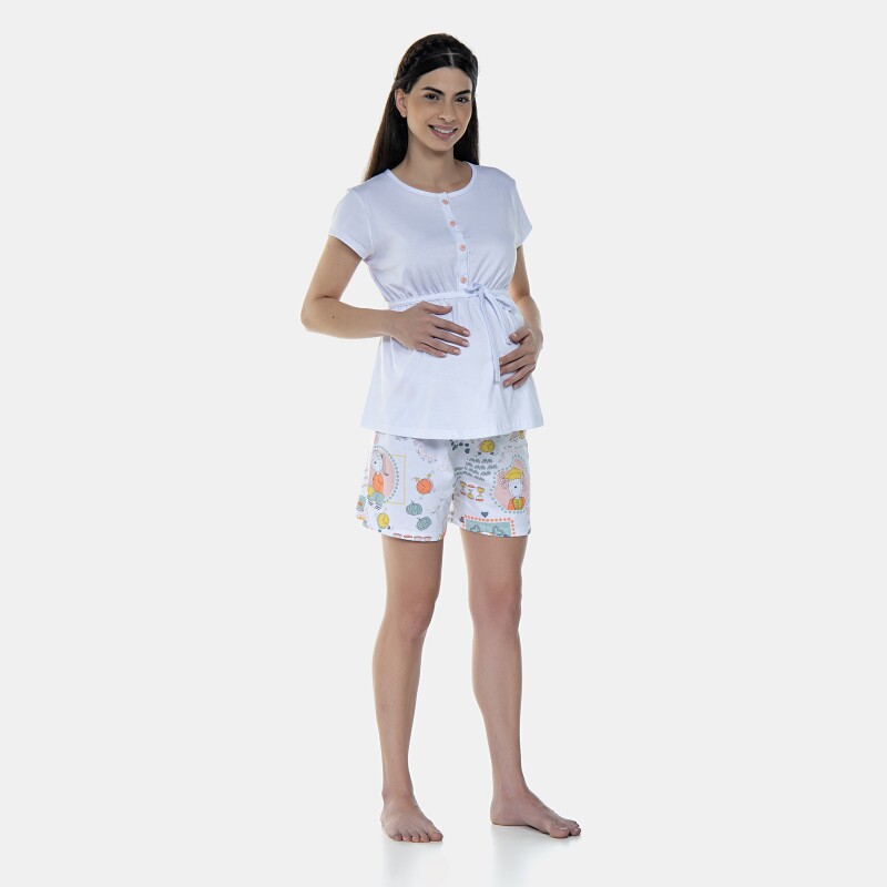 Homewear Gestante Manga Curta e Short