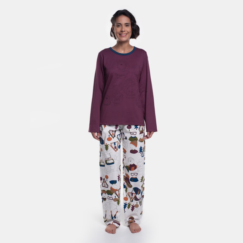 Pijama Manga Longa e Calça
