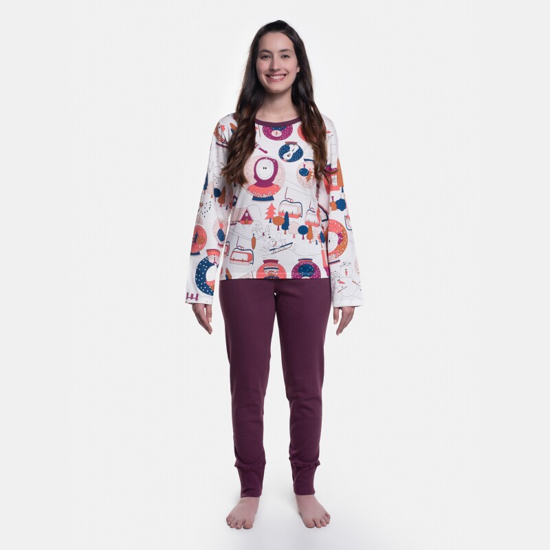 Pijama Manga Longa e Calça