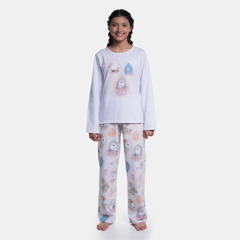 Pijama Manga Longa e Calça