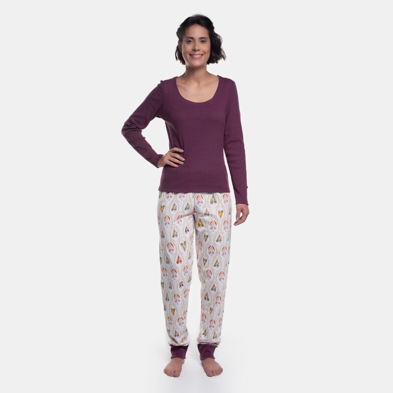 Pijama Manga Longa e Calça