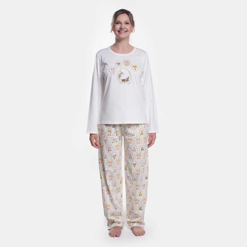 Pijama manga longa e calça  