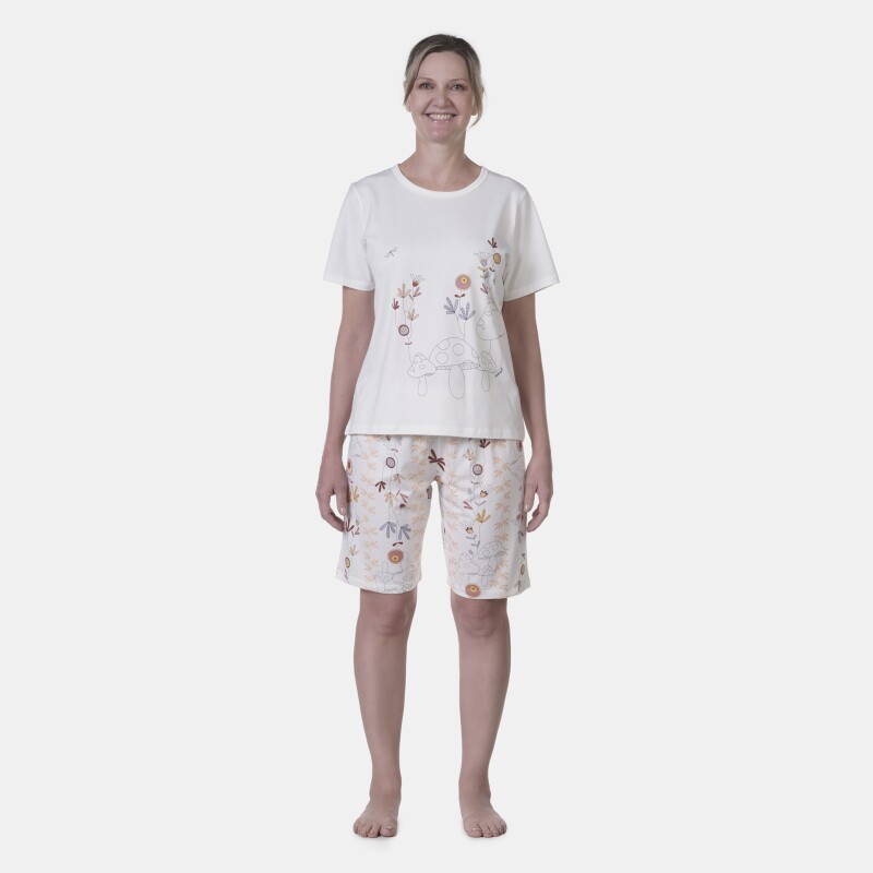 Pijama Clássico Manga Curta e Bermuda