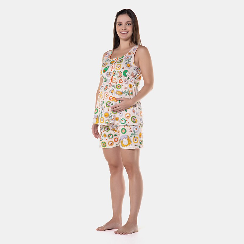 Homewear gestante regata e short