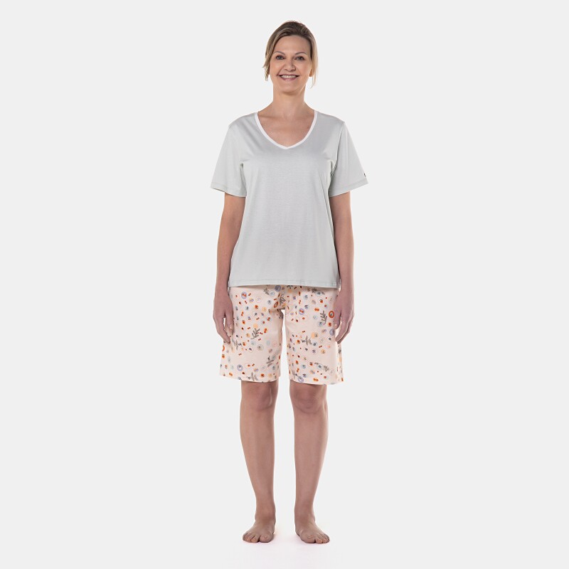 Pijama clássico manga curta e bermuda