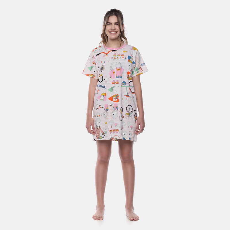 Camisão Manga Curta