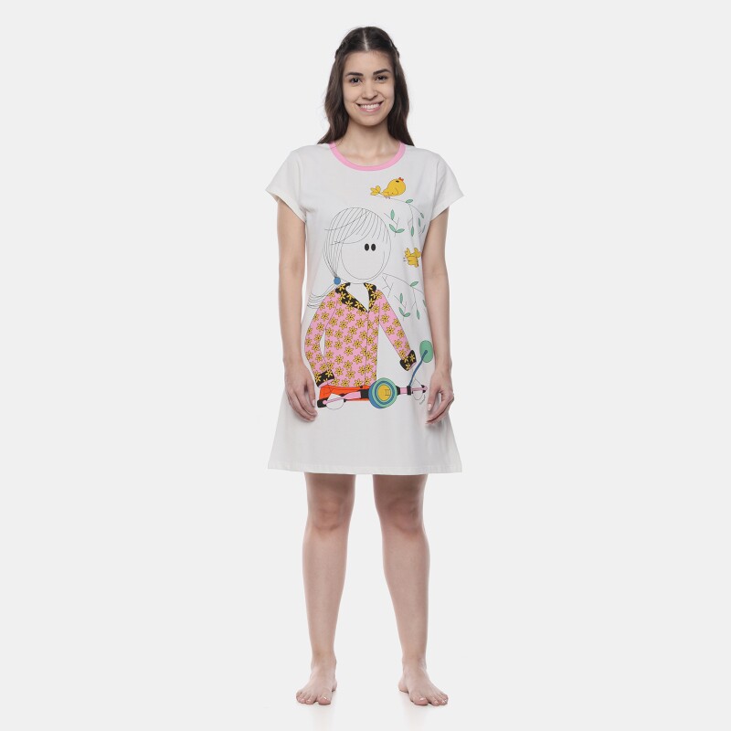 Camisão Manga Curta Cinturado