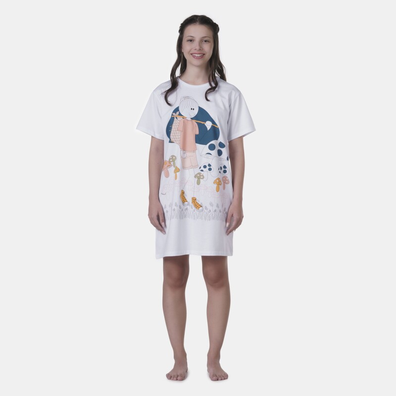 Camisão manga curta         