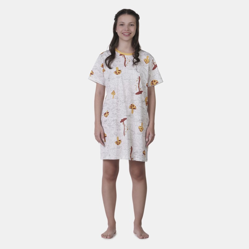 Camisão manga curta        