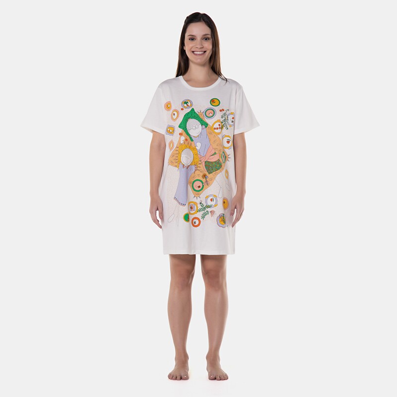 Camisão manga curta       