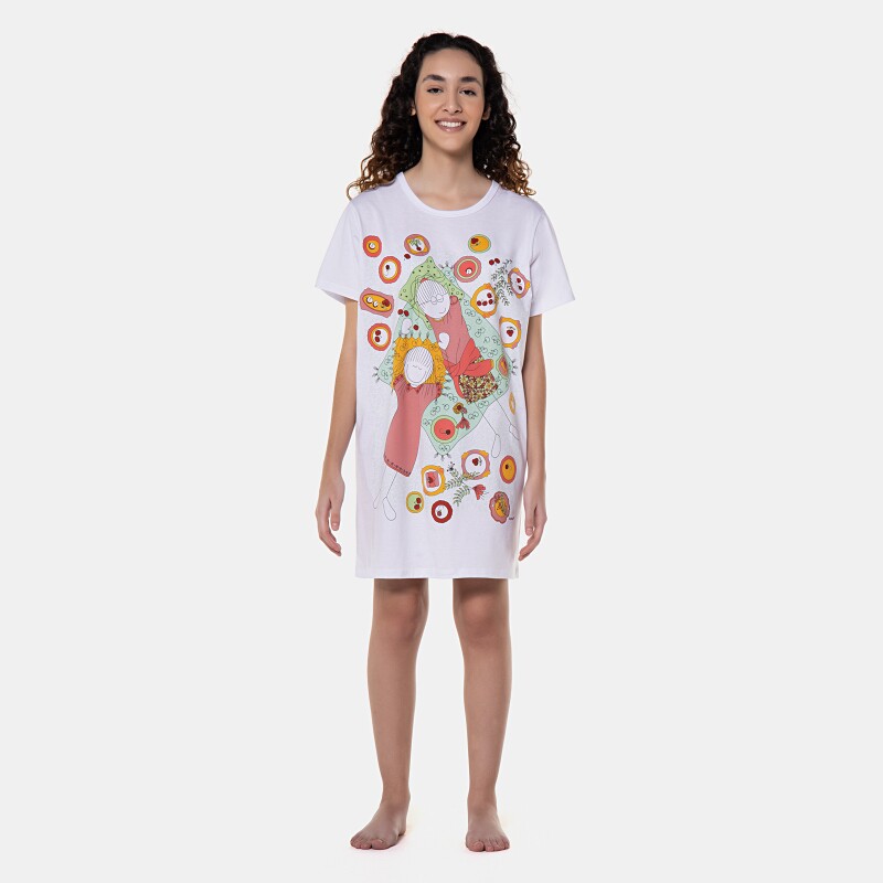 Camisão manga curta             