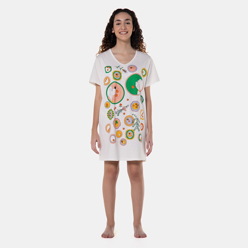 Camisão manga curta               