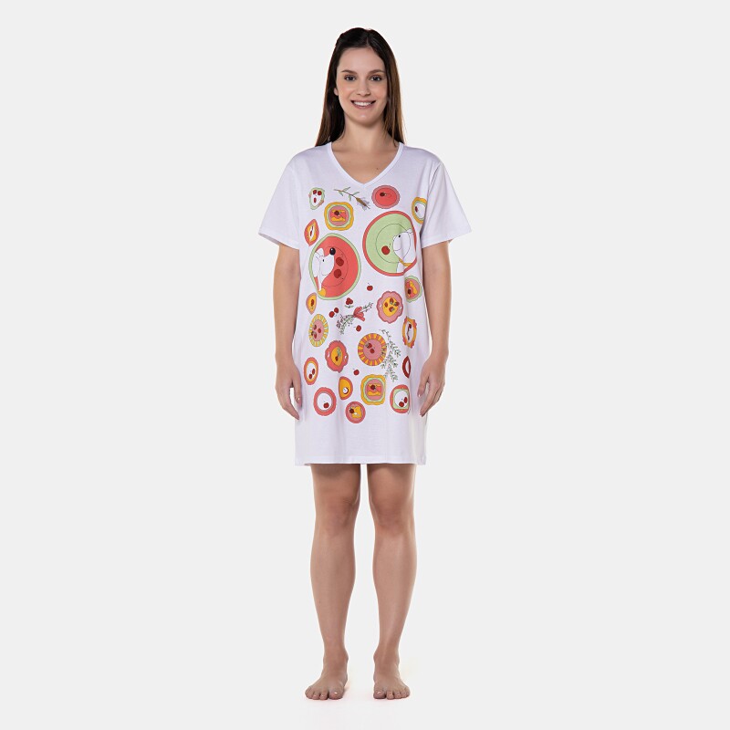 Camisão manga curta               