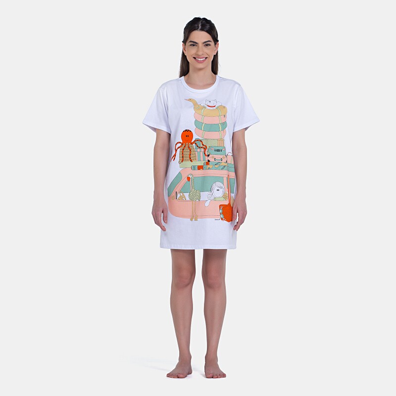 Camisão Manga Curta