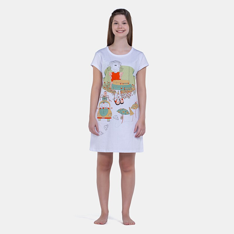 Camisão Manga Curta Cinturado