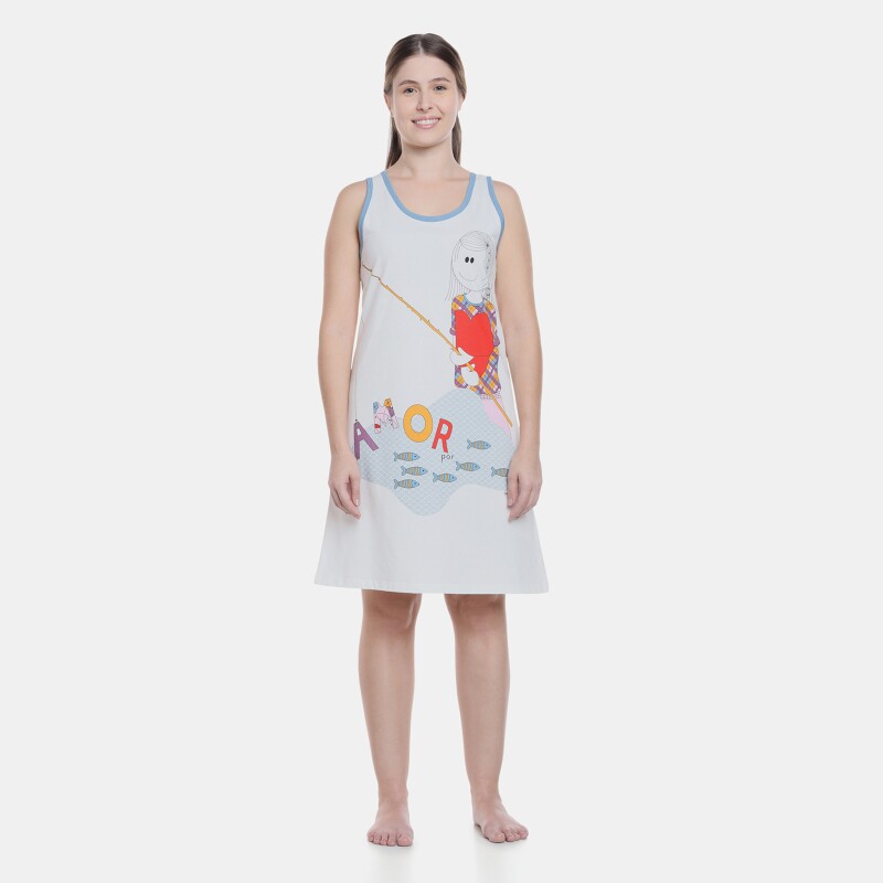 Pijama Feminino Camisola Regata  Pat  