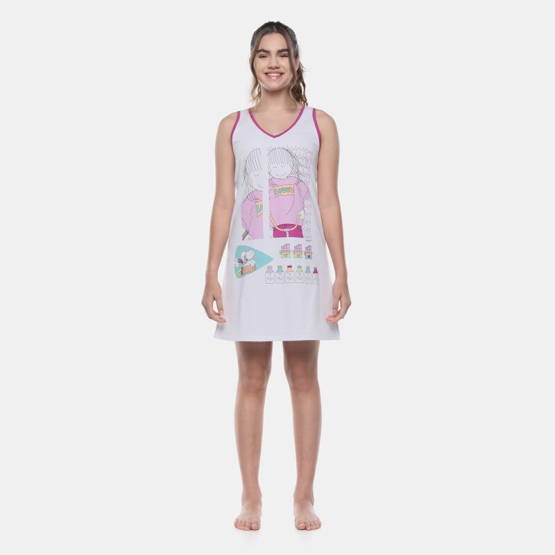 Camisola Feminina Adulto Regata Decote V