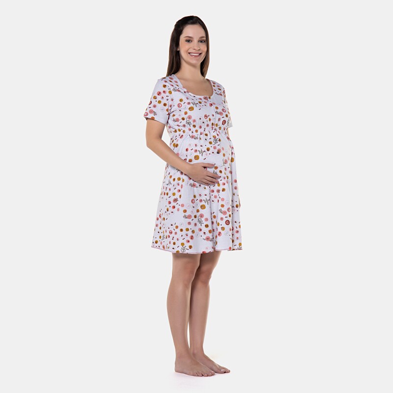 Homewear Gestante Camisola Manga Curta    