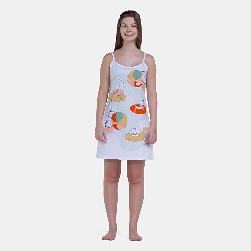 Camisola Feminina Alça Fina Estampada Sonhart