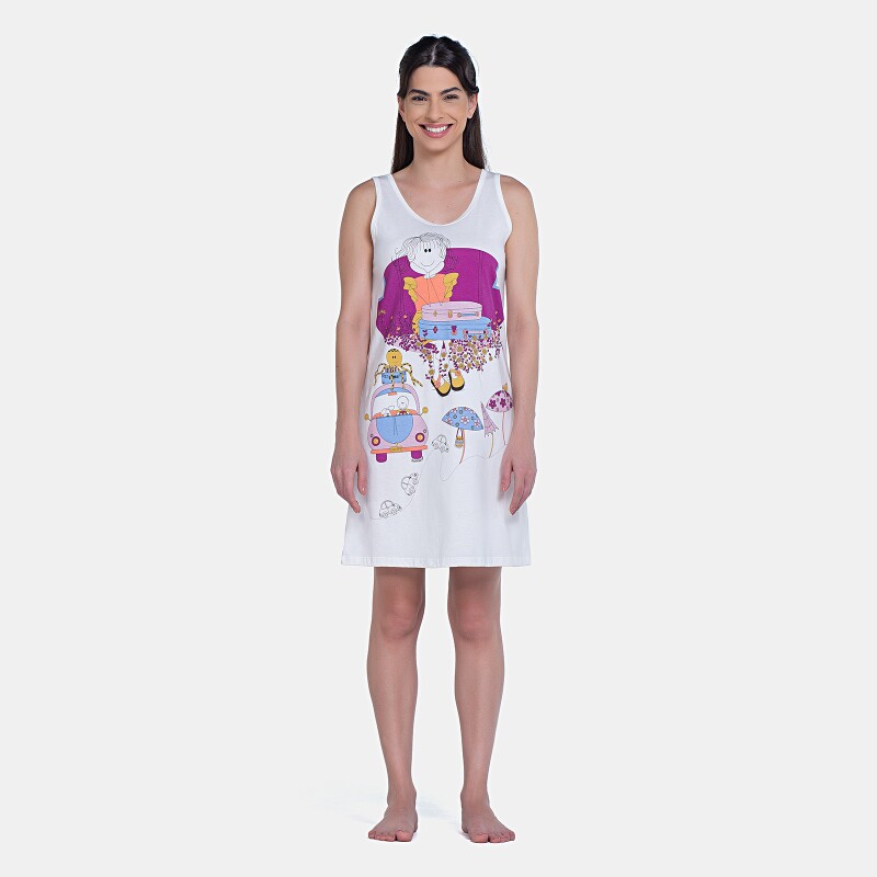 Camisola Feminina Regata Média Estampada